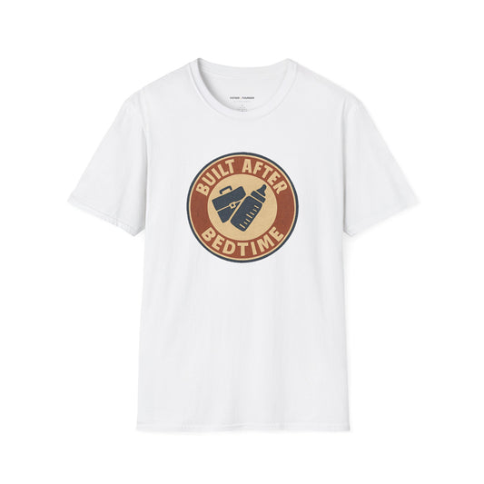 Built After Bedtime Badge T-Shirt