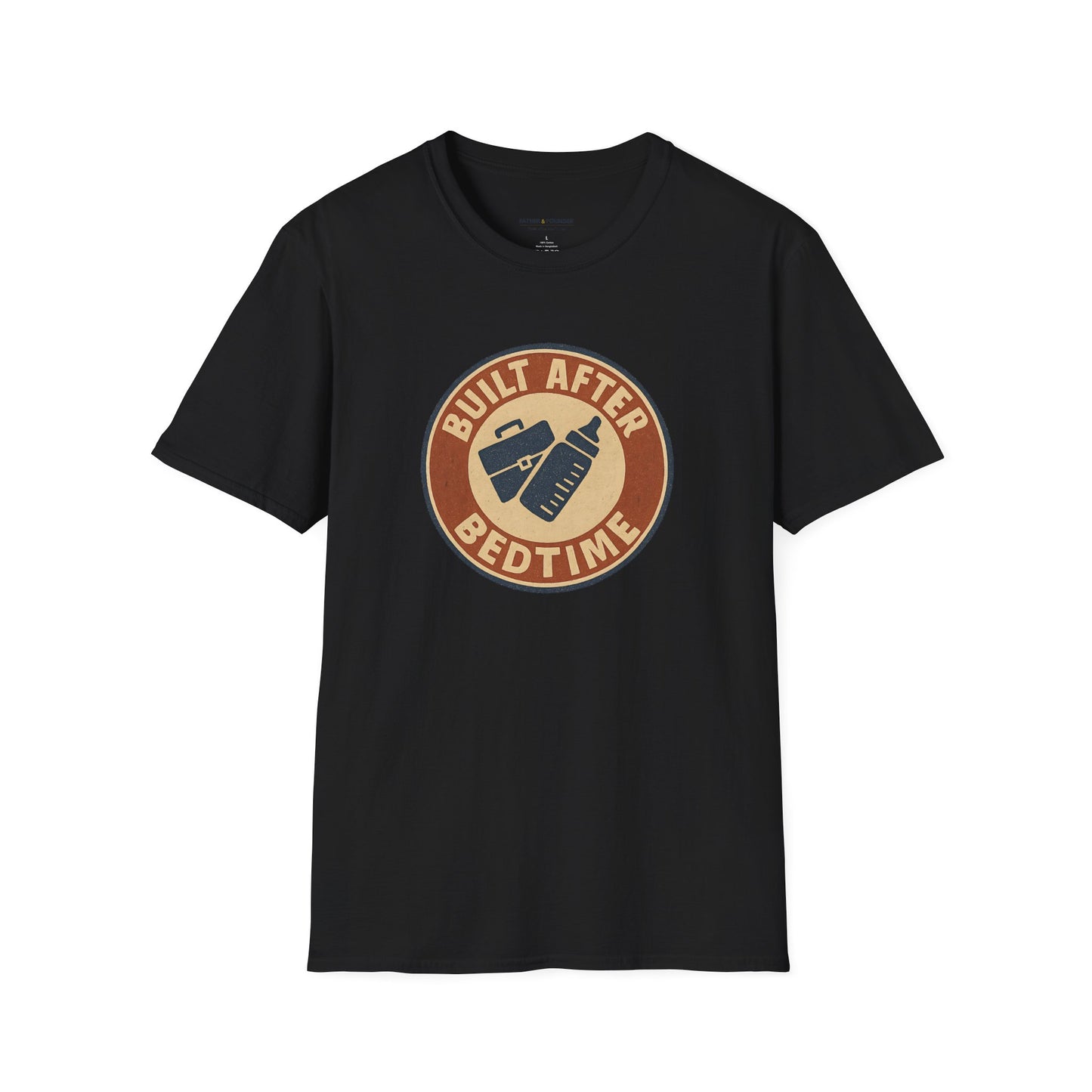 Built After Bedtime Badge T-Shirt